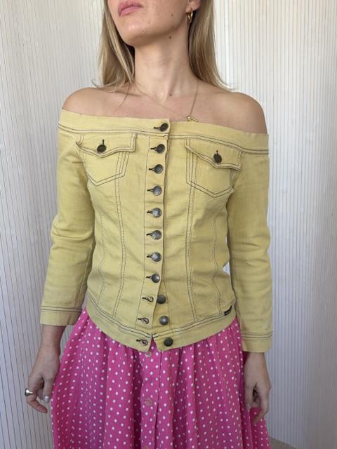 Yellow Plein Sud Button Denim Top gallery