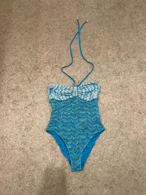 Missoni Blue One Piece Swimsuit