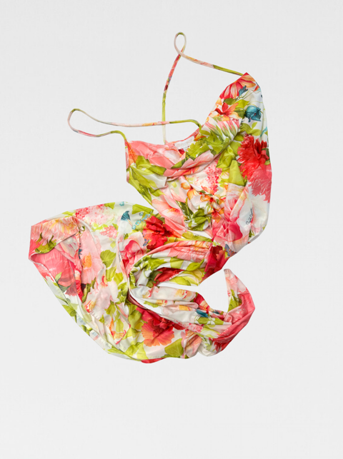 Roberto Cavalli Floral Print Slip Dress (Size Small). NEW gallery
