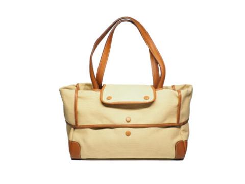 Hermes Canvas Toile Passe-Passe 35 Convertible Hand Tote Bicolour Square R Stamp