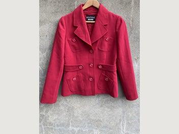 MOSCHINO RED TAILORED BLAZER SZ 6