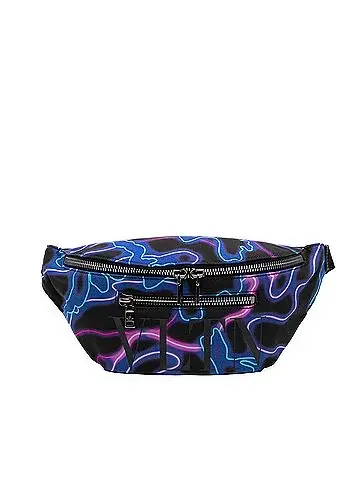 Valentino Nylon VLTN Neon Camouflage Print Belt Bag