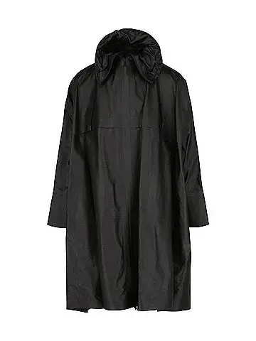 Bottega Veneta Women's Oversized Leather Trench Coat in Nero