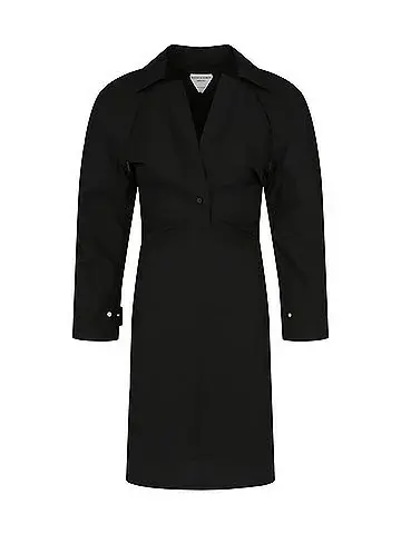 Bottega Veneta Women's Woven Trench Coat in Black