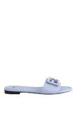Blue Leather Fendi Sandals
