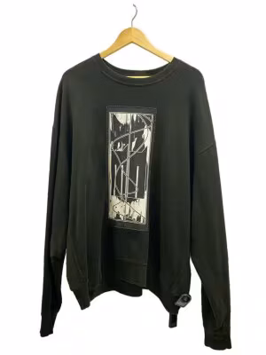 TRAJECTORY CREW NECK/使用感有  /スウェット/XL/コットン/BLK/CES23CS02