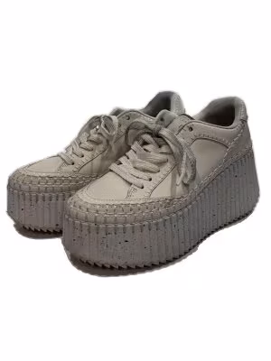 NAMA ウェッジスニーカー/ローカットスニーカー/38/WHT