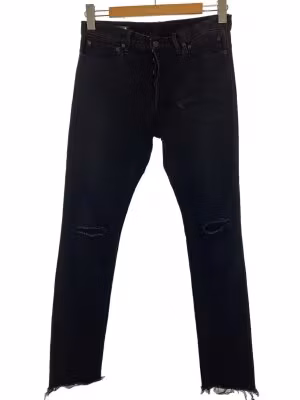 TheSoloist slim taperd DENIM/smd.0003/カットオフ/ブラック/30