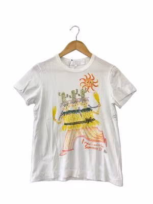 2022ss/Tシャツ/S/コットン/WHT/TI-T034//