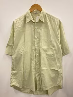半袖シャツ/3/コットン/GRN/無地/A25SS03TN//
