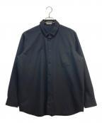 ATONエイトン）の古着「WOOL TROPICAL STANDARD SHIRT」｜ブラック