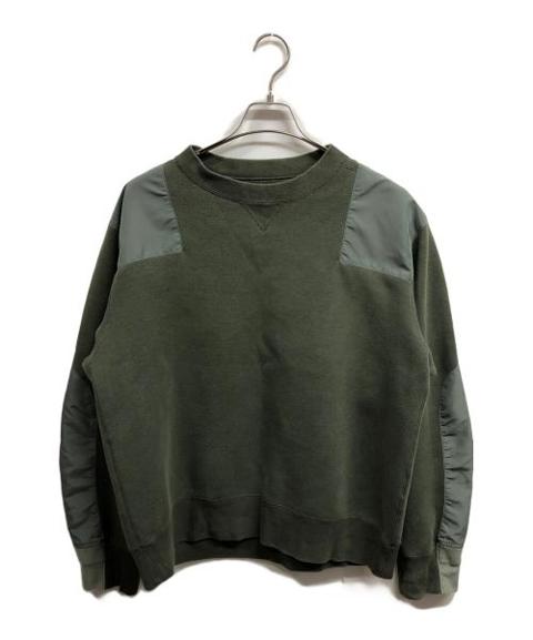 sacaiサカイ）の古着「Sponge Sweat Pullover」｜グリーン