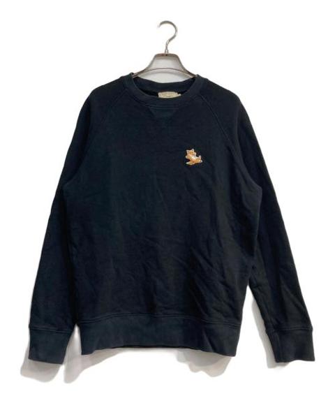maison kitsuneメゾンキツネ）の古着「CHILLAX FOX クルーネックスウェット」｜ブラック