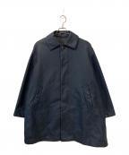 FUMITO GANRYUフミトガンリュウ）の古着「TRAPEZE SOUTIENCOLLAR COAT/トラペーズ ステンカラーコート」｜ネイビー