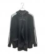 ANREALAGE×PUMAアンリアレイジ×プーマ）の古着「BALL HOODIE/ジップフーディー」｜ブラック