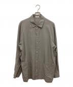 ATONエイトン）の古着「KYOTO TSURIZOME LINEN SHIRT JACKET」｜グレー