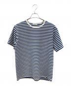nanamicaナナミカ）の古着「COOLMAX STRIPE JERSEY TEE/Tシャツ」｜ネイビー×ホワイト