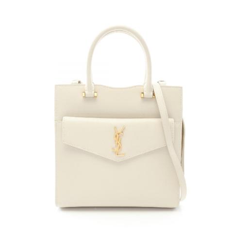 サンローランパリ アップタウン トート スモール 2WAY ブランドオフ SAINT LAURENT PARIS レザー ハンドバッグ カーフレザー 中古 レディ