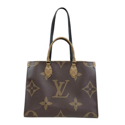 ルイヴィトン オンザゴーMM モノグラムジャイアント モノグラムキャンバス M45321 ブラウン レディース LOUIS VUITTON 中古 美品