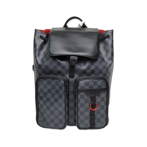 LOUIS VUITTON Color-blocked PVC 2020 Utility Checkered Backpack