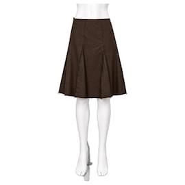 Prada Deconstructed Vintage Skirt Brown