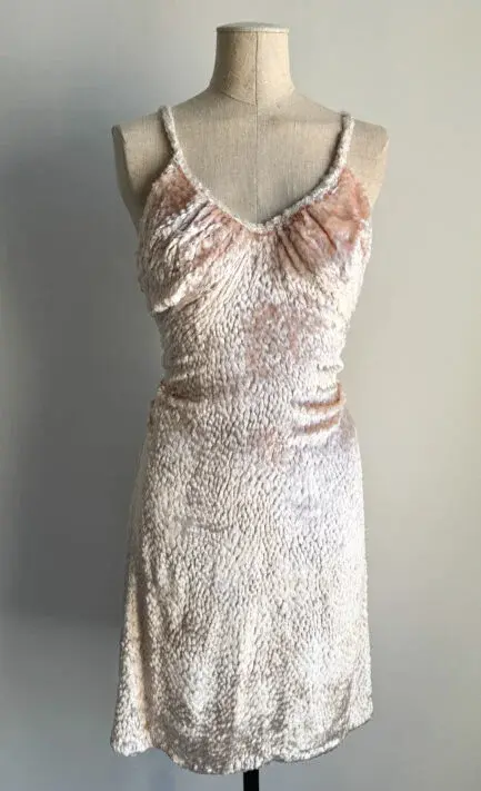 VIVIENNE WESTWOOD 1994 Light Pink Faux-Fur Midi Dress (XS-S)