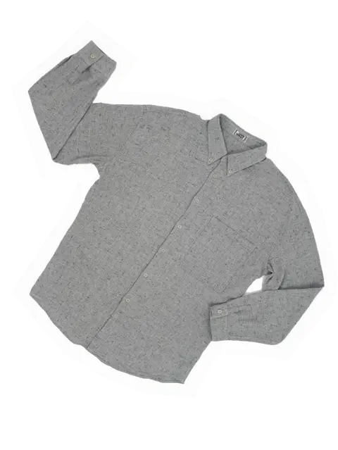 Gianni Versace 90s mottled gray shirt