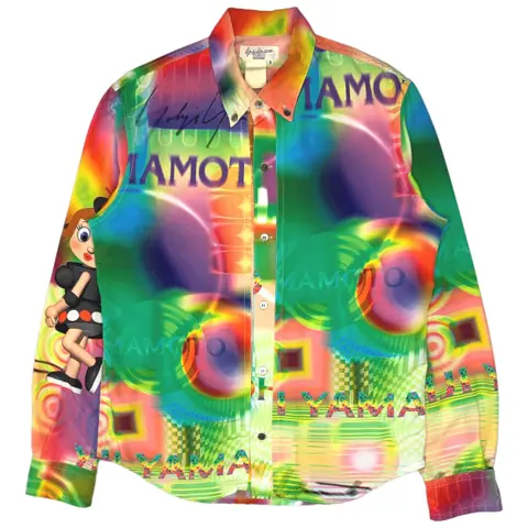 Saeko Tsuemura Psychedelic 'Propeller Girl' Polyester Shirt