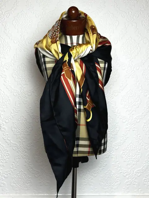 1997 Burberrys Silk Scarf 'Show Jumping'