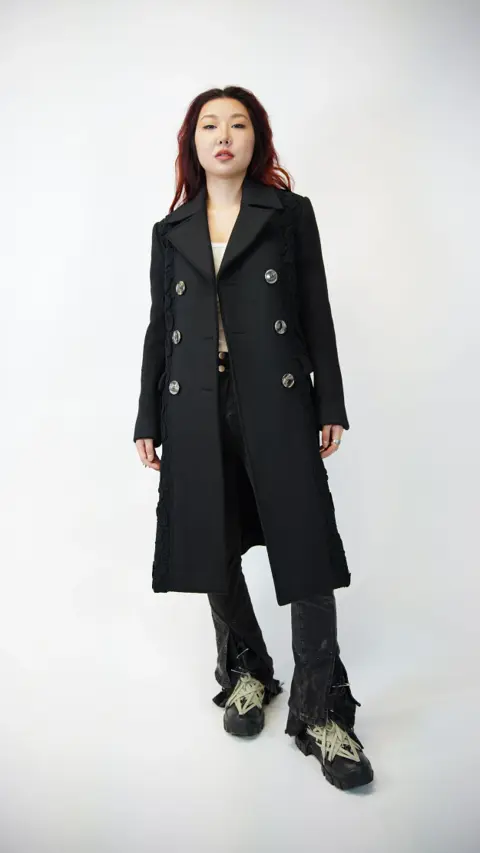 Burberry Prorsum Woman Black Trench Coat
