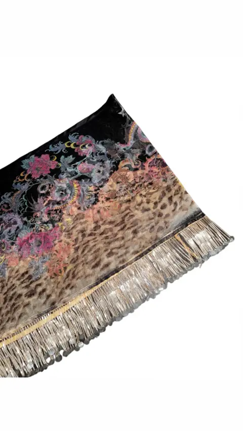 Roberto Cavalli SS2000 Mesh Beaded Skirt
