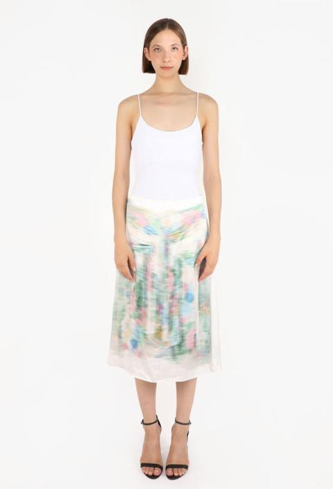 Ombré Charmeuse Skirt, F/W 2023