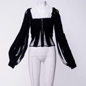 Yves Saint Laurent by Tom Ford FW2002 Velvet Ribbon Corset – Runway & Campaign Piece