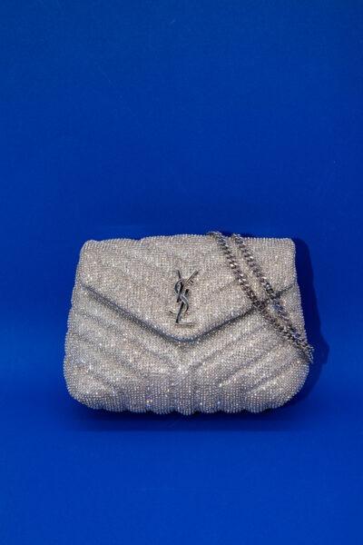 Saint Laurent „LouLou“ limitierte strassbesetzte Handtasche