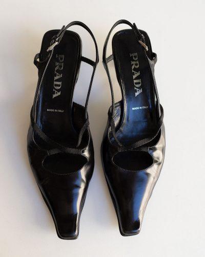 Prada 2000s Slingback Kitten Heels