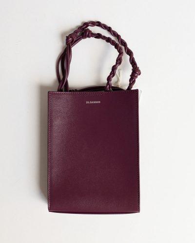 Jil Sander Tangle Leather Bag Red Orchid