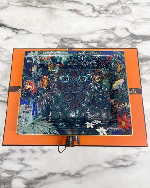 Hermes “Wild Singapore” porcelain change tray