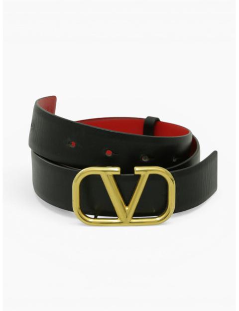 Valentino Garavani Belt Size 70 Black Leather