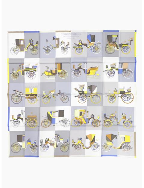 Hermès 90 Exquisite Motorcars Silk Scarf